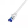 Võrgukaabel LogiLink C6A081S RJ-45 Cat6a 7.5 m Valge