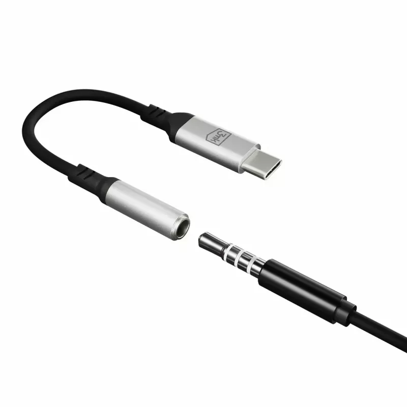 3,5 mm USB-kaabel 3MK 3,5 mm pesa 1 tk USB-C–3,5 mm pesa