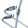 Hama Reflective USB-kaabel USB 2.0 1.5 m USB-C sinine