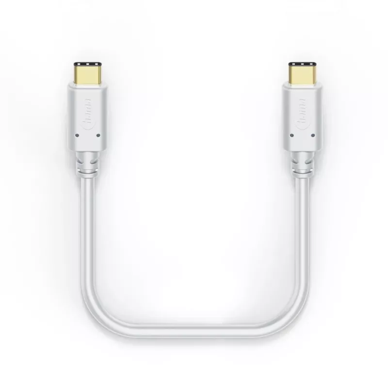 Hama laadimiskaabel, USB-C - USB-C, 1,5 m, valge