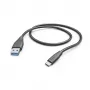 Hama 00201595 USB-kaabel USB 2.0 1,5 m USB A USB C Must