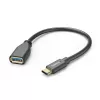 Hama 00201605 USB-kaabel USB 3.2 Gen 1 (3.1 Gen 1) 0,15 m USB-C USB-A Must