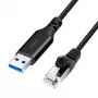 Võrgukaabel LogiLink CU0400 RJ-45 Cat6 1 m Must