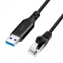 Võrgukaabel LogiLink CU0403 RJ-45 Cat6 3 m Must