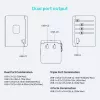 Toiteadapter UNITEK P1122ABK01 Universal Must Tüüp C G I