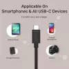USB-C–USB-C kaabel Unitek Y-C477BK01-2M, USB 3.2 Gen 1, 2 m, 5 Gbit/s, PD 60 W, must