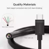 USB-C–USB-C kaabel Unitek Y-C477BK01-2M, USB 3.2 Gen 1, 2 m, 5 Gbit/s, PD 60 W, must