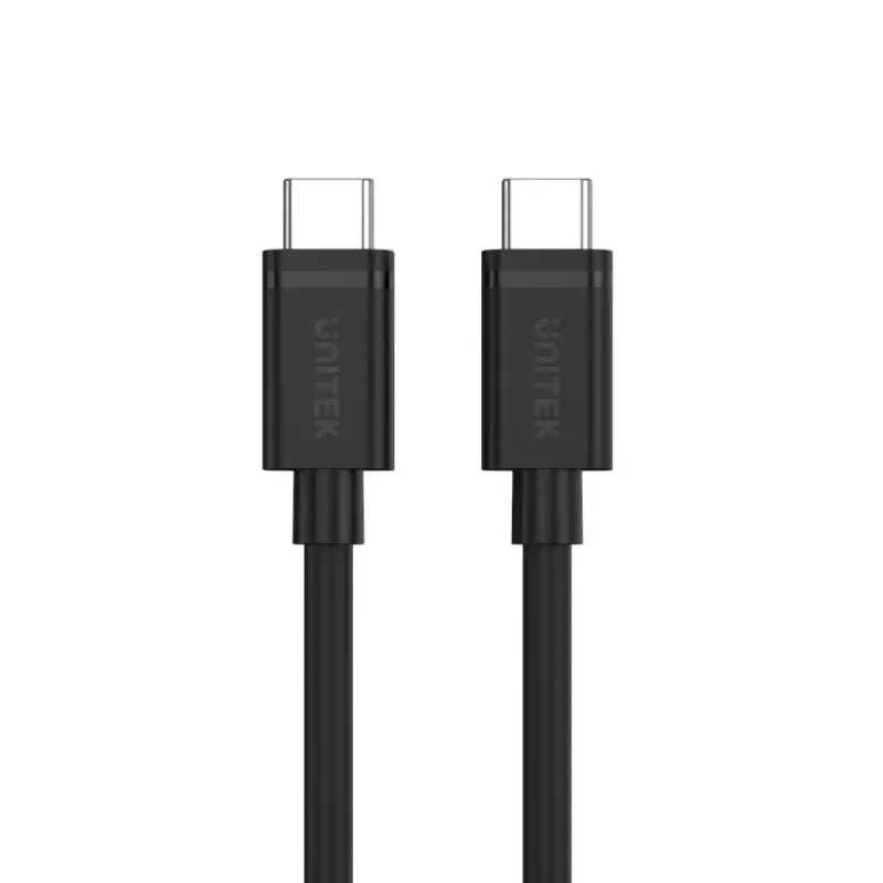 USB-C–USB-C kaabel Unitek Y-C477BK01-2M, USB 3.2 Gen 1, 2 m, 5 Gbit/s, PD 60 W, must