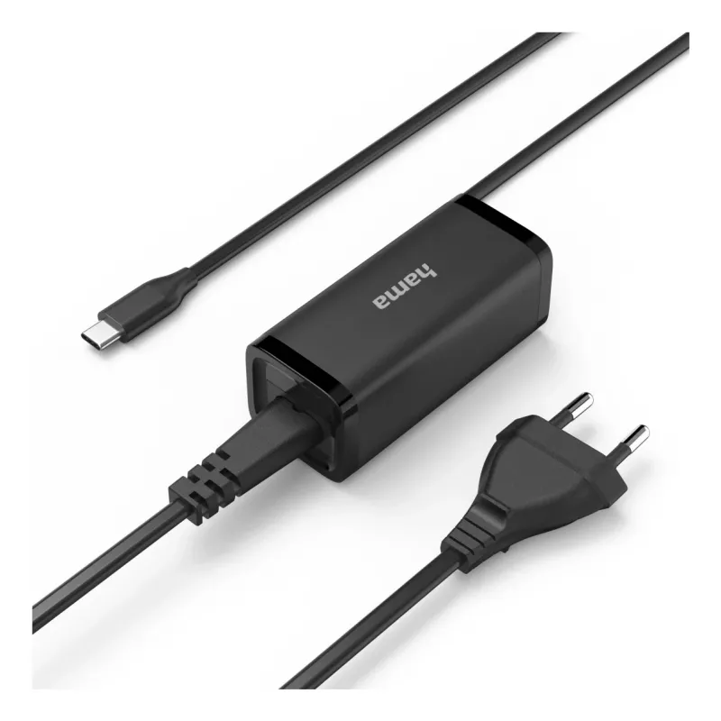 Hama 00200023 toiteadapter 65W must siseruumidesse sülearvutile