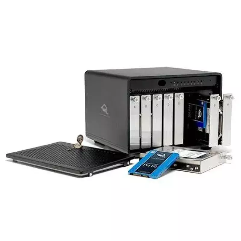 OWC ThunderBay 8 kettamassiiv töölauale must 8 draivi HDD SSD