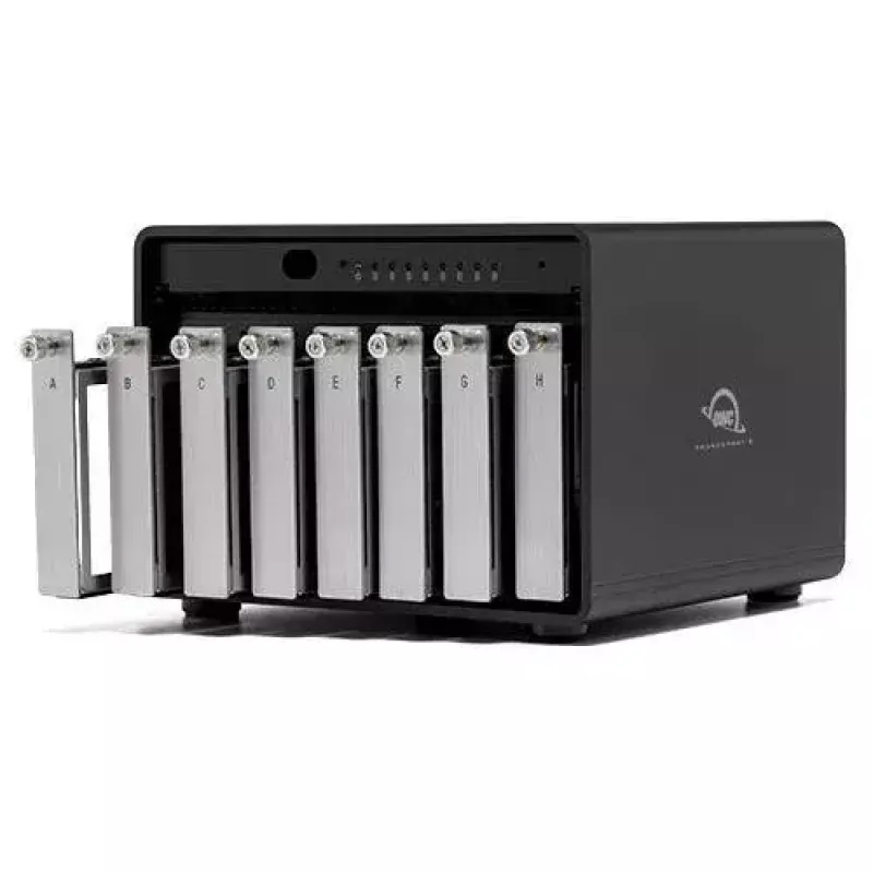 OWC ThunderBay 8 kettamassiiv töölauale must 8 draivi HDD SSD
