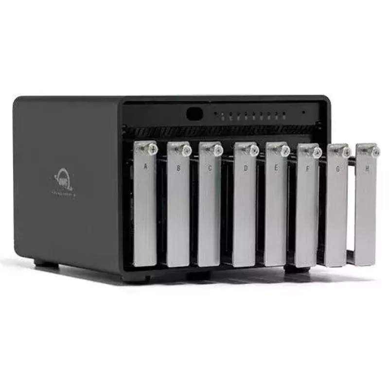 OWC ThunderBay 8 kettamassiiv töölauale must 8 draivi HDD SSD