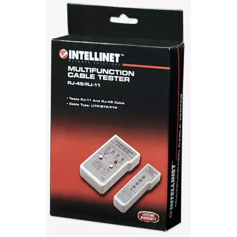 Intellineti multifunktsionaalne kaablitester, RJ-45 ja RJ-11, UTP/STP/FTP, varjestatud ja varjestamata