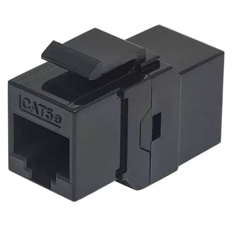 Intellinet Inline-pistikupesa, Cat5e, UTP, Keystone tüüp, 8P8C emane kuni 8P8C emane, must