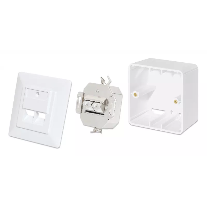 Intellinet pindpaigalduskarp 771900 771917 80x80x45mm Signaalvalge RAL9003