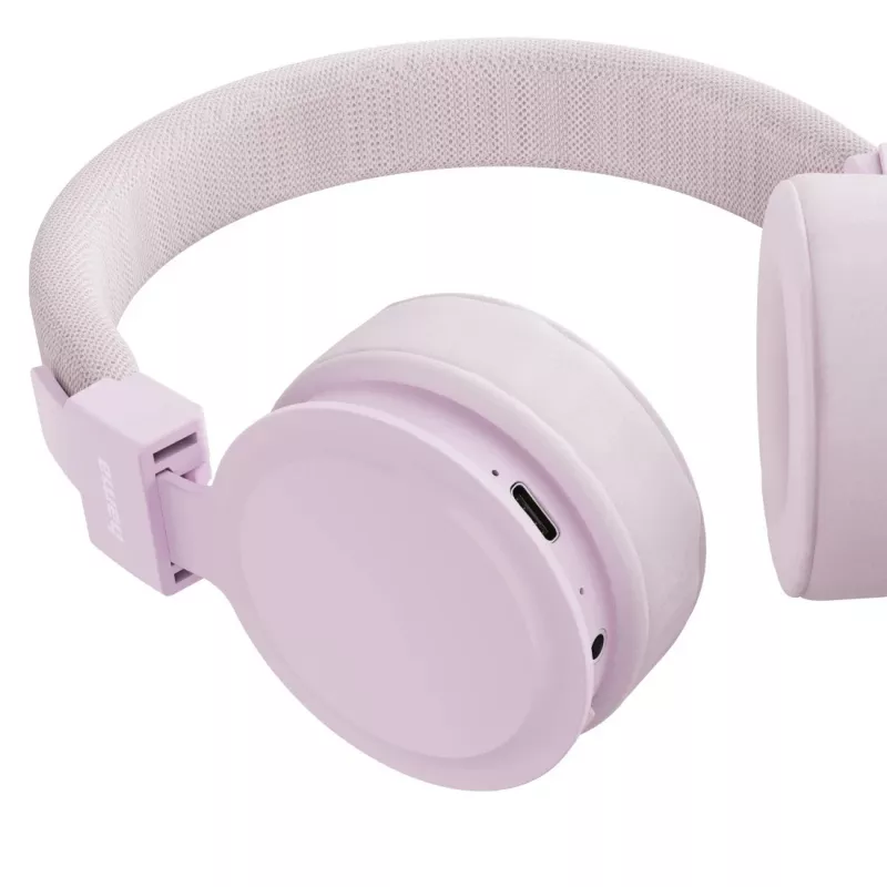 Hama Freedom Lit III peakomplekt juhtmeta peapaelaga kõned/muusika USB USB-C Bluetooth roosa