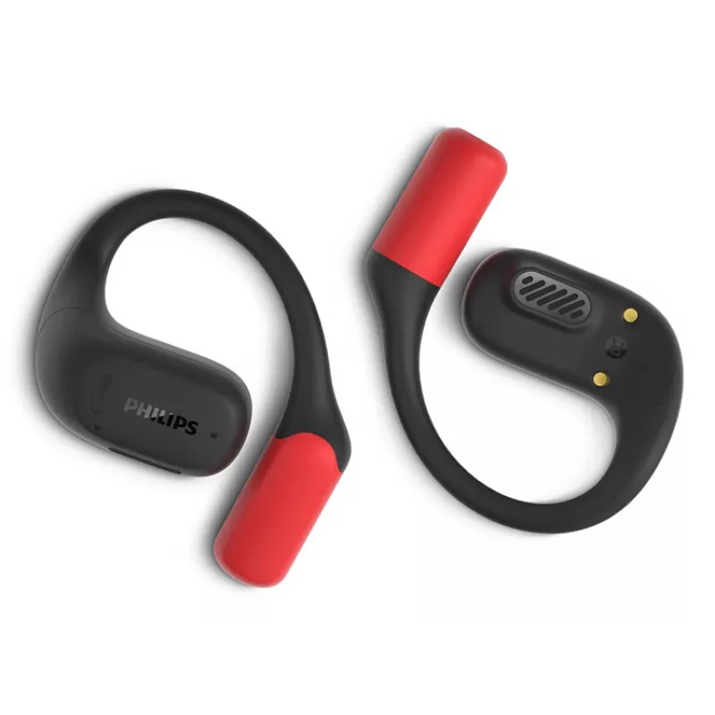 Philips 6000 seeria TAA6709BK/00 kõrvaklapid/kõrvaklappide komplekt True Wireless Stereo (TWS) Ear-hook spordikõrvaklapid Bluetooth must, punane
