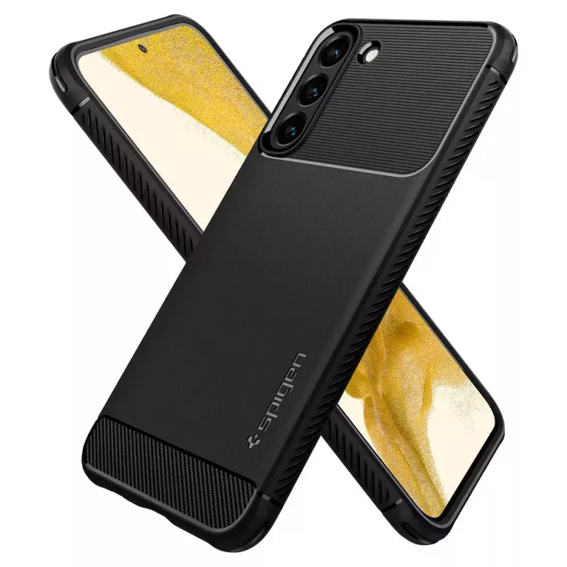 Spigen Rugged Armor mobiiltelefoni ümbris must Galaxy S22 6.1 tolli