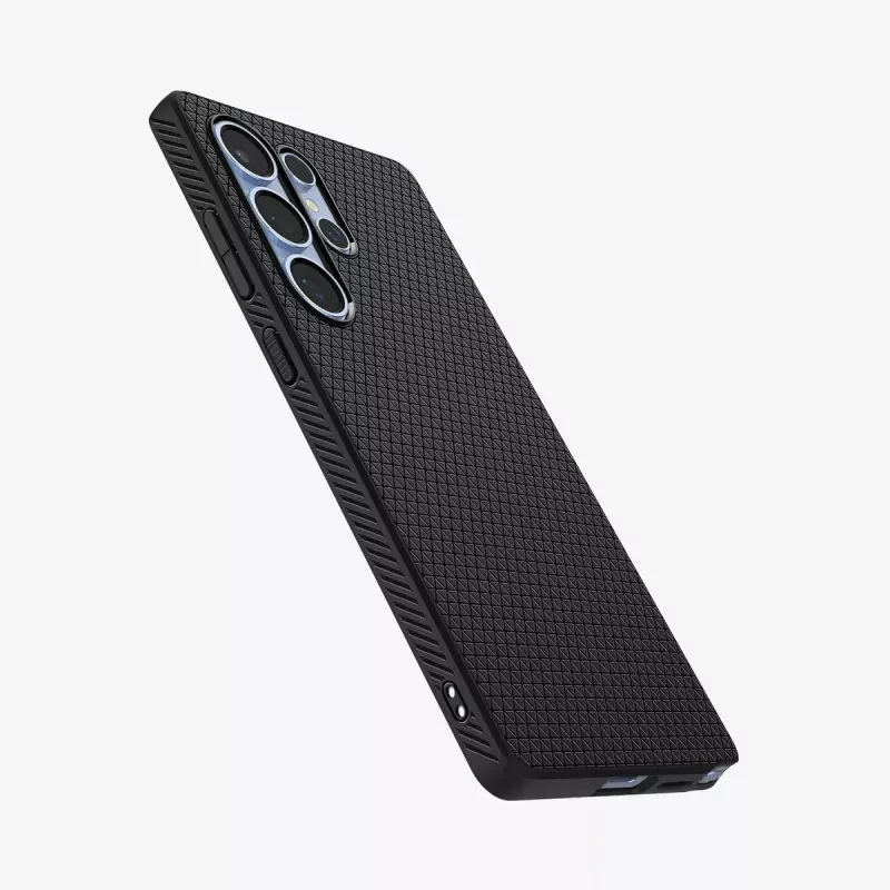 Spigen Galaxy S25 Ultra ümbris Liquid Air matt must kate Samsung Galaxy S25 Ultra 6,9-tollisele