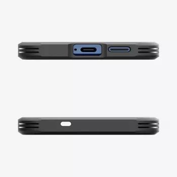Spigen Galaxy S25 ümbris Tough Armor AI must kate lauajalaga