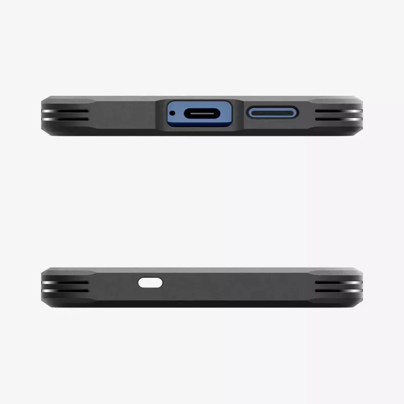 Spigen Galaxy S25 ümbris Tough Armor AI must kate lauajalaga