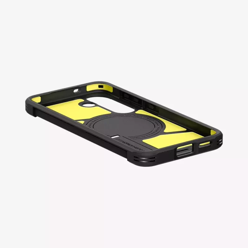 Spigen Galaxy S25 ümbris Tough Armor AI must kate lauajalaga