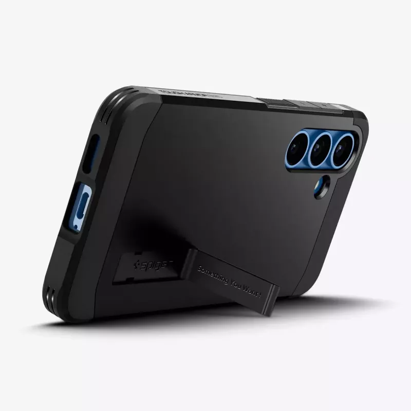 Spigen Galaxy S25 ümbris Tough Armor AI must kate lauajalaga