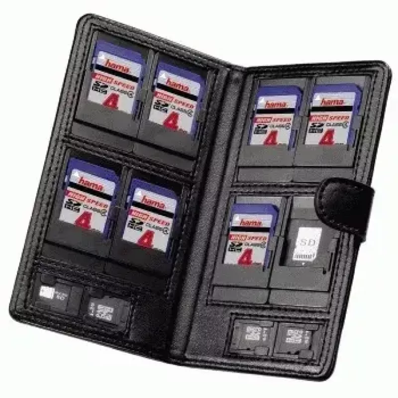 Hama „Vegas“ SD/microSD mälukaardiümbris Koskin Must