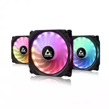 Chieftec CF-3012-RGB arvutijahutussüsteem Arvutikorpuse ventilaator 12 cm Must