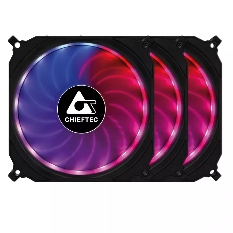 Chieftec CF-3012-RGB arvutijahutussüsteem Arvutikorpuse ventilaator 12 cm Must