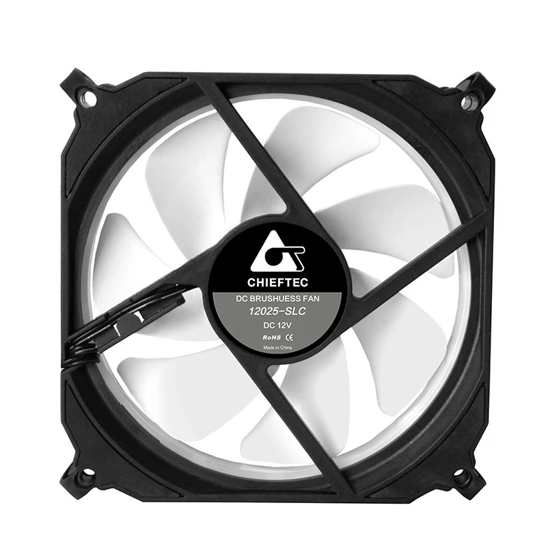 Chieftec CF-1225RGB arvuti jahutussüsteem Arvutikorpuse ventilaator 12 cm Must