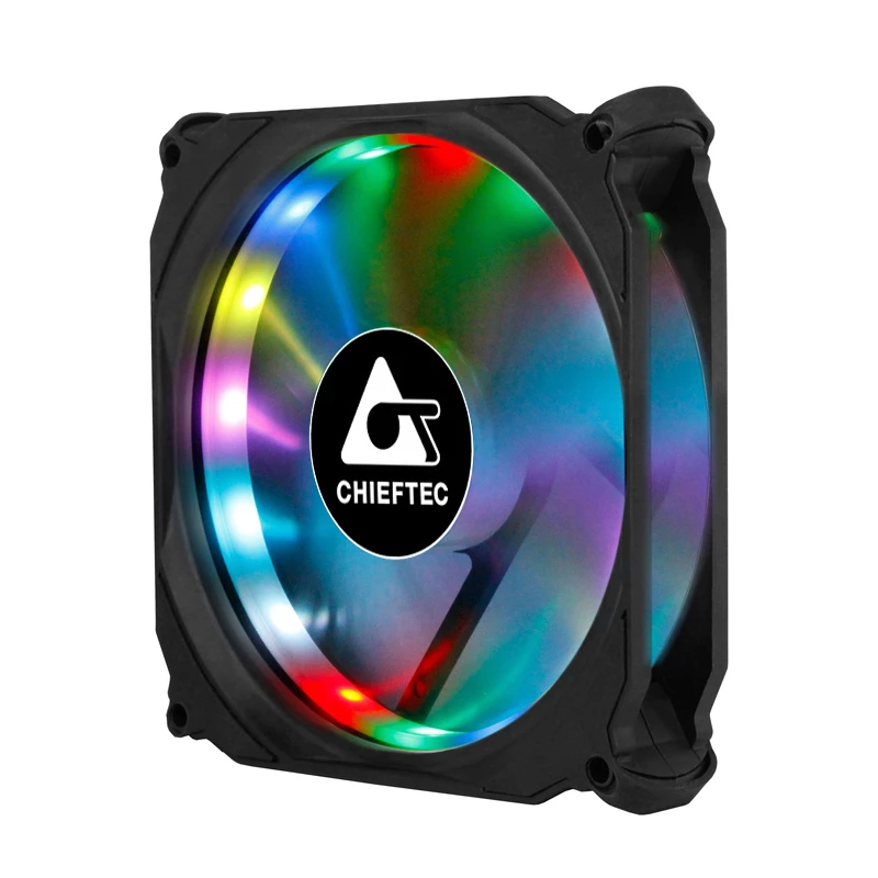 Chieftec CF-1225RGB arvuti jahutussüsteem Arvutikorpuse ventilaator 12 cm Must