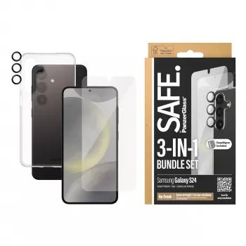 PanzerGlass SAFE. by ® 3-in-1 komplekt Samsung Galaxy S24