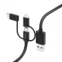 Hama 00201536 USB-kaabel USB 2.0 1,5 m USB A USB C Must