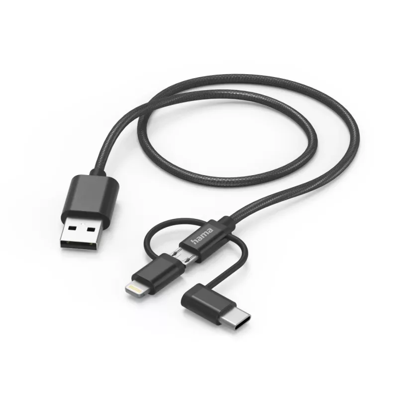 Hama 00201536 USB-kaabel USB 2.0 1,5 m USB A USB C Must