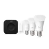 Nutivalgustuse komplekt Philips Hue White and Colour Ambience Starter Kit — 3 E27 nutipirni, hämardi lüliti, Bridge Pro, Bluetooth/Zigbee