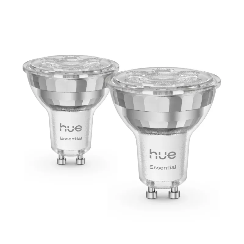 Philips Hue White and colour ambience Essential GU10 – nutikas prožektor – 345 lm – 4,7 W – 2-pakk