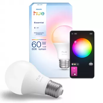 Philips Hue Valge and colour ambience Essential A60 – E27 nutipirn – 806 lm – 8W