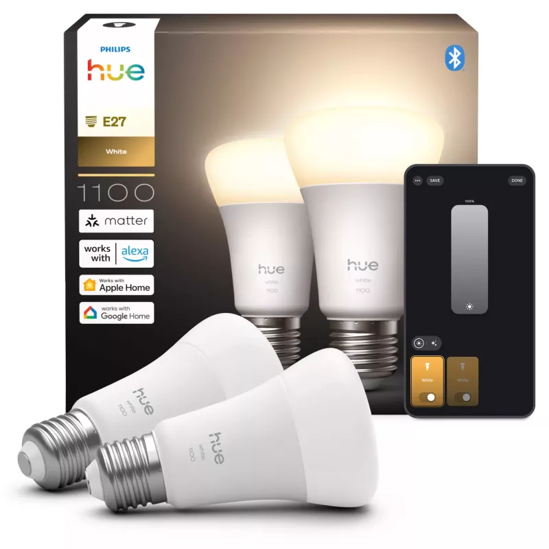 Philips Hue Valge A60 E27 1100 Bluetooth Zigbee nutipirn