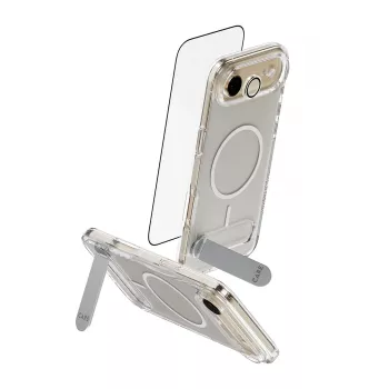 Ekraanikaitsekomplekt PanzerGlass CARE 3-in-1 Feature Kick iPhone Air jaoks — karastatud klaas, PET, silikoon, läbipaistev
