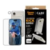 Ekraanikaitsekomplekt PanzerGlass CARE 3-in-1 Feature Kick iPhone Air jaoks — karastatud klaas, PET, silikoon, läbipaistev