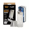 Ekraanikaitsekomplekt PanzerGlass CARE 3-in-1 Feature Kick iPhone Air jaoks — karastatud klaas, PET, silikoon, läbipaistev