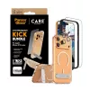 Ekraanikaitse ja ümbrise komplekt PanzerGlass CARE 3-in-1 Feature Kick iPhone 17 Pro Max jaoks — karastatud klaas, PET, silikoon, läbipaistev