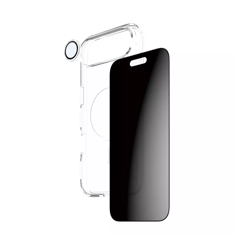 Kaitsva telefonikohver PanzerGlass CARE iPhone 17 Air jaoks — Privacy 3-in-1