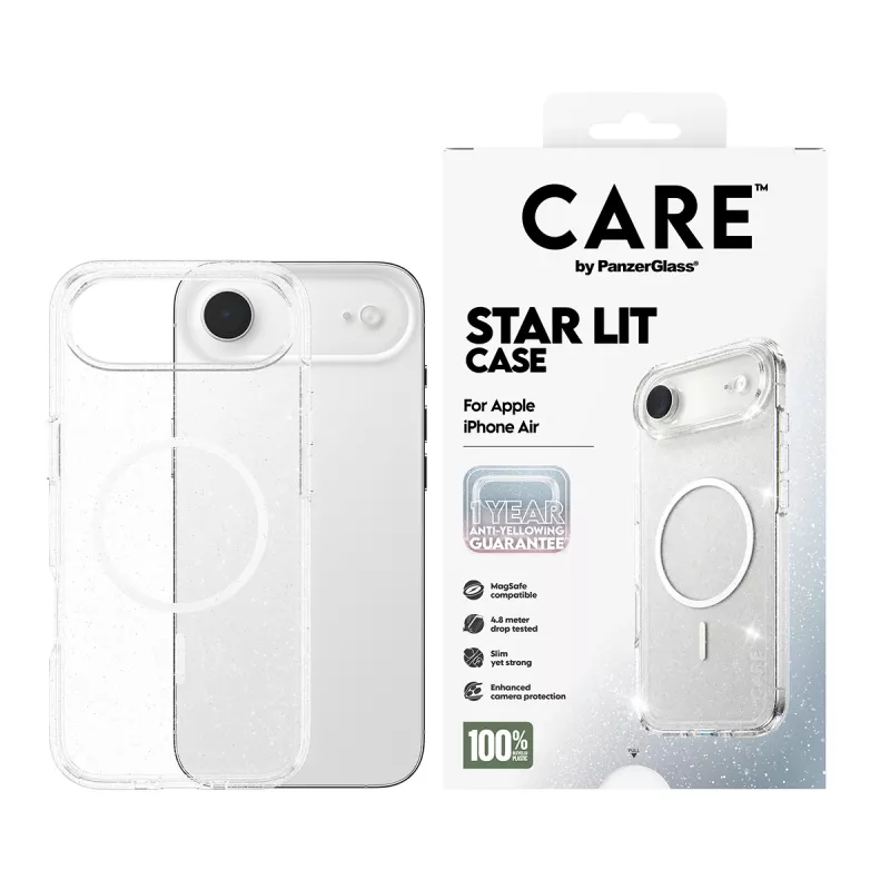 PanzerGlass CARE by ® Flagship Case Urban Explorer Star Lit Valge MagSafe iPhone Air
