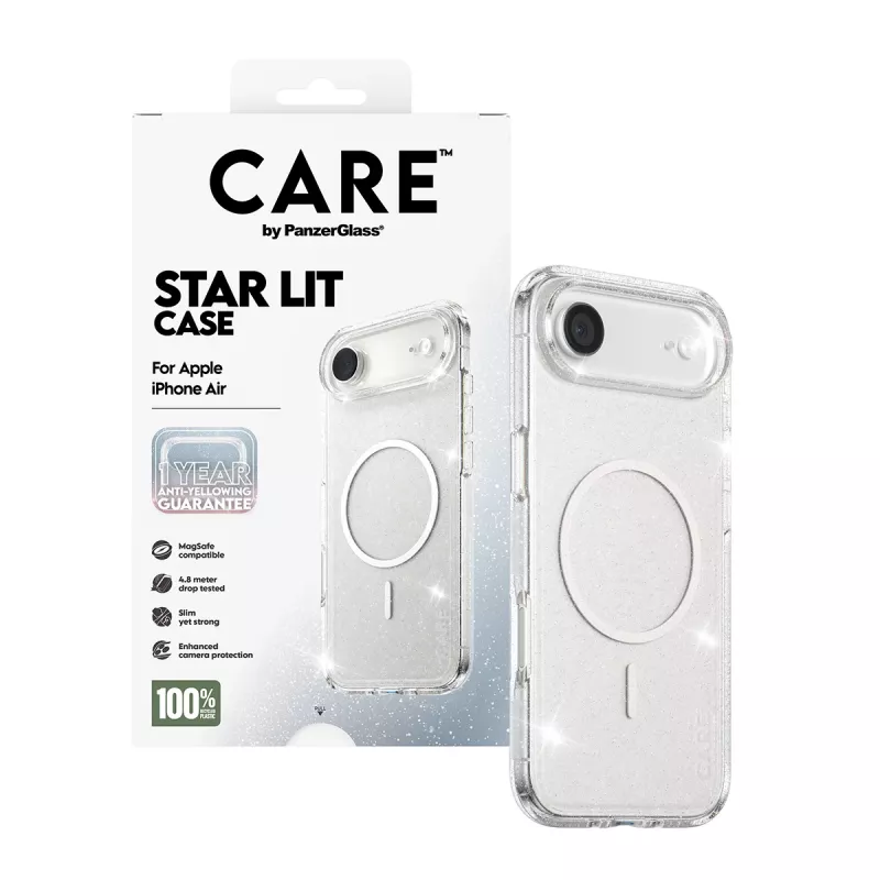 PanzerGlass CARE by ® Flagship Case Urban Explorer Star Lit Valge MagSafe iPhone Air