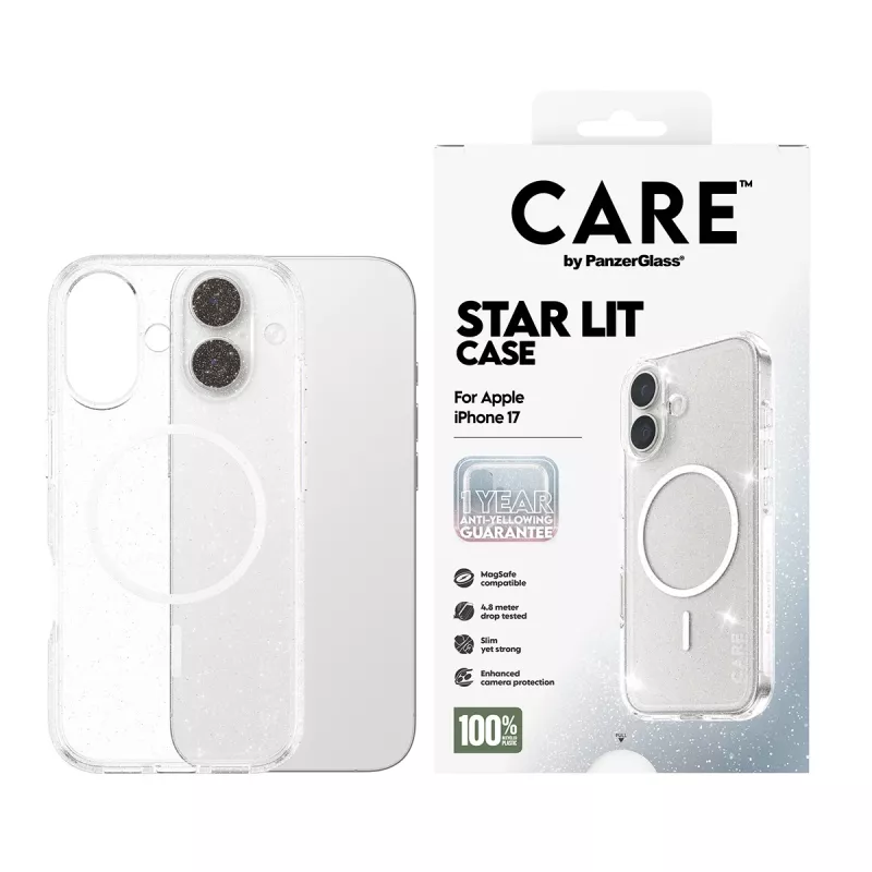 Cover PanzerGlass CARE by Flagship Case Urban Explorer Star Lit Valge MagSafe iPhone 17