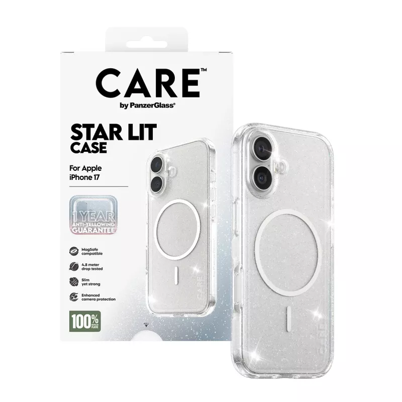Cover PanzerGlass CARE by Flagship Case Urban Explorer Star Lit Valge MagSafe iPhone 17