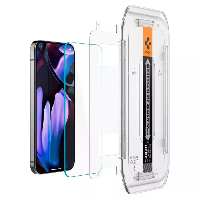 Spigen Glass Screen Protector EZ Fit GLAS.tR õhuke Google Pixel 9 / 9 Pro jaoks
