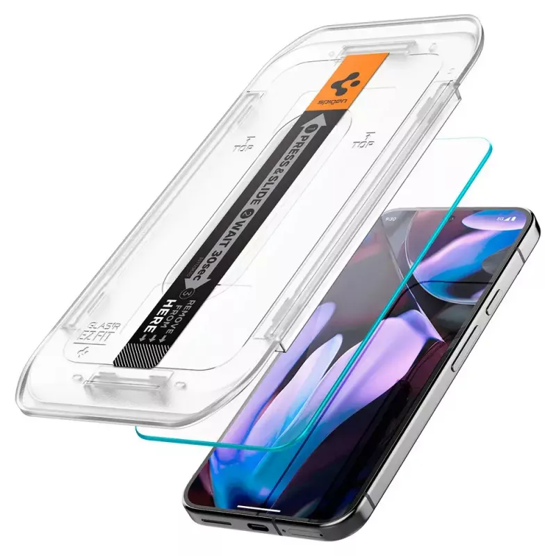 Spigen Glass Screen Protector EZ Fit GLAS.tR õhuke Google Pixel 9 / 9 Pro jaoks